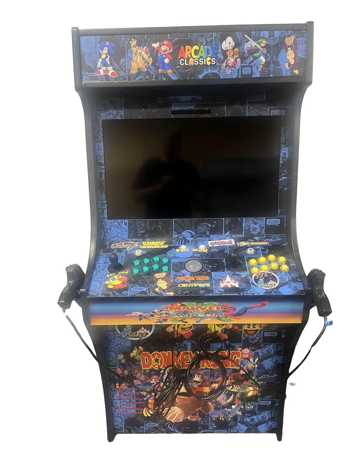 Two Player 32" Multicade Arcade With Trackball and Dual Light Guns