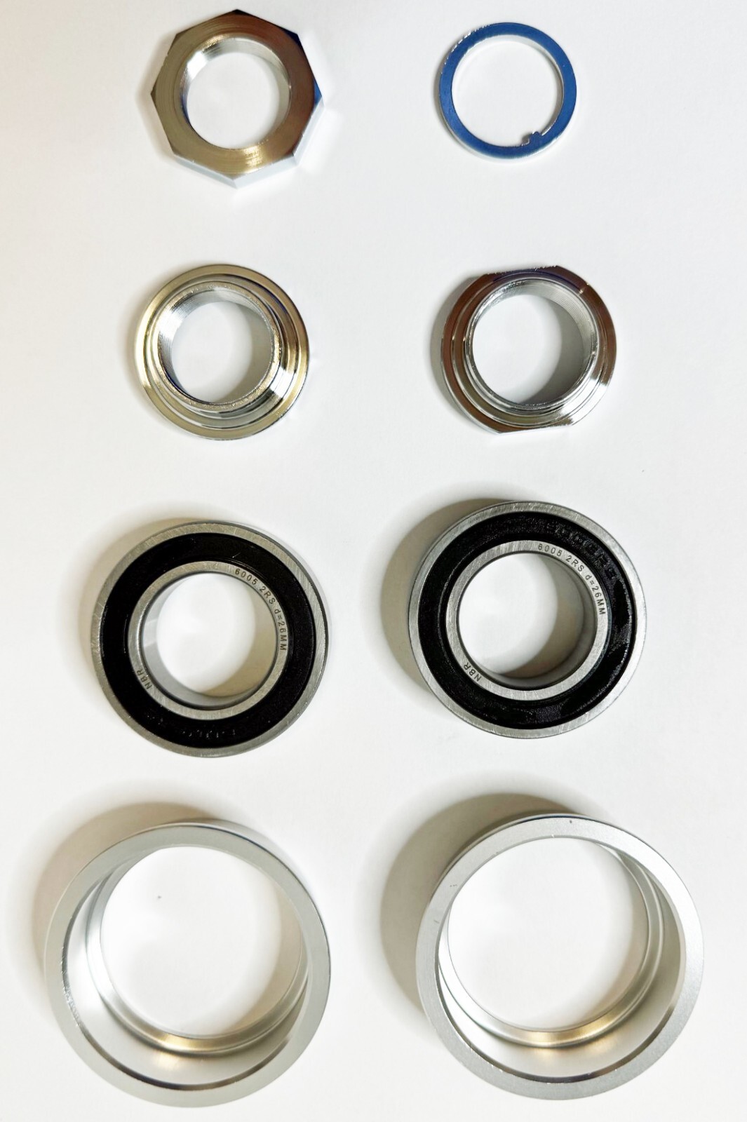Sealed Bottom Bracket Bearings Set, American, 24 TPI for 1 Pc. Bicycle Cranks