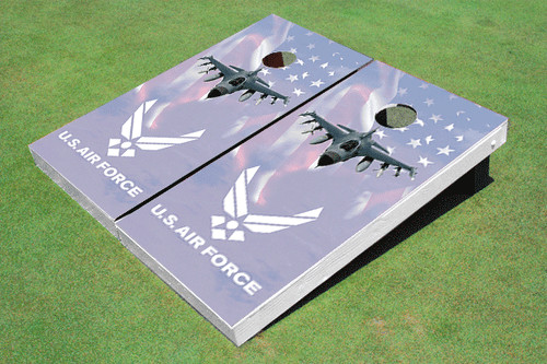 F-16 Air Force Custom Cornhole Board