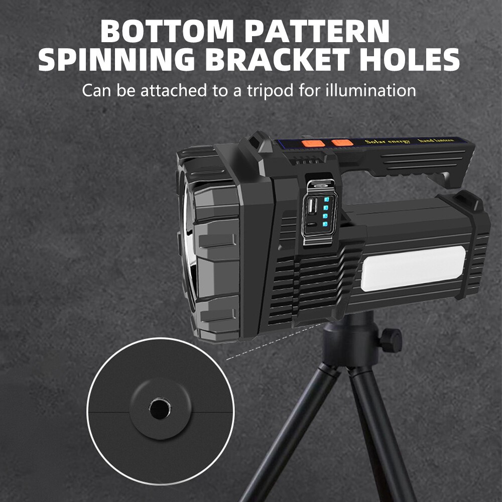 10000000LM Spotlight Rechargeable Flashlight Super Bright Outdoor Handheld Torch