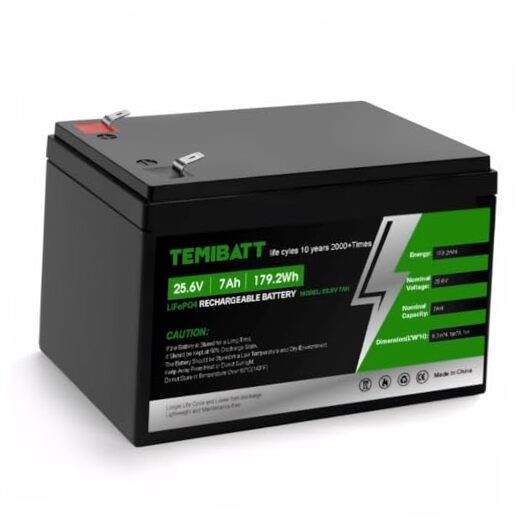 24V 7Ah LiFePO4 Lithium Battery LF8011 179.2WH 24V 7AH 1 pack 1 pack