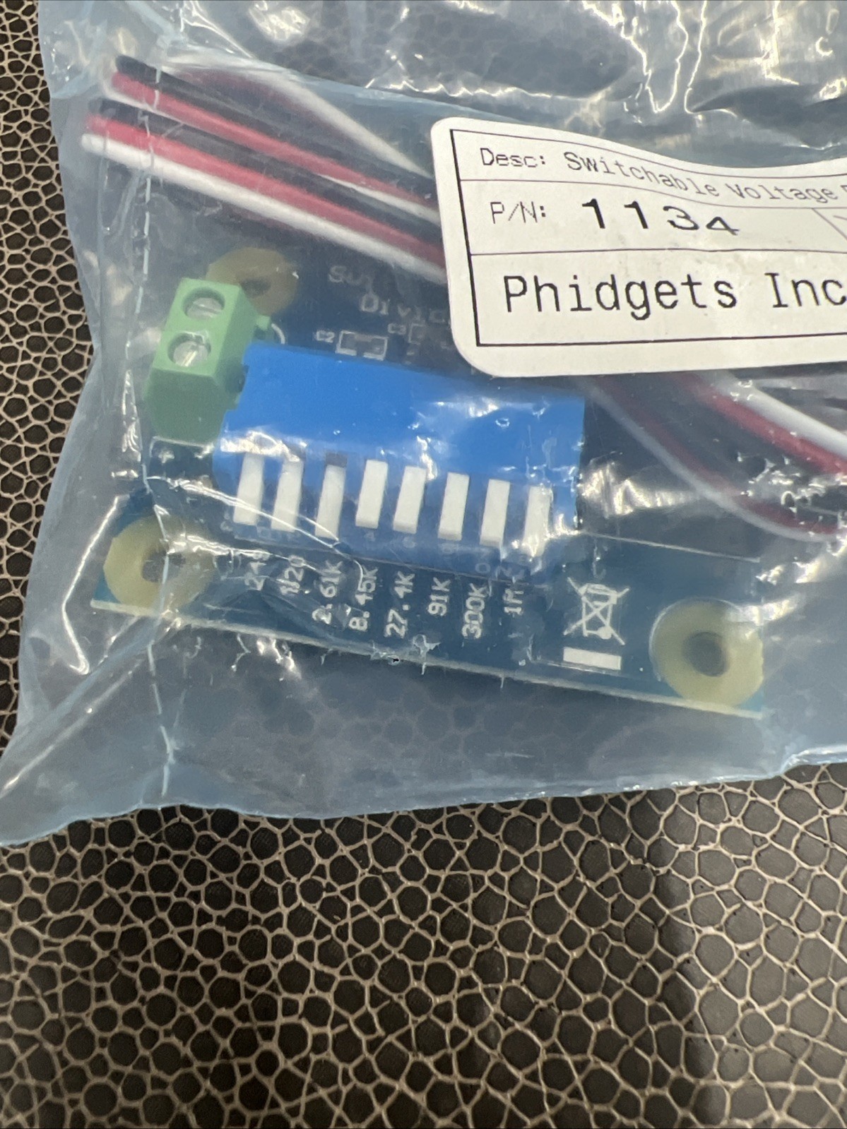 Phidgets 1134_0 Switchable Voltage Divider 11134 Discontinued Phidget 1134 NOS!
