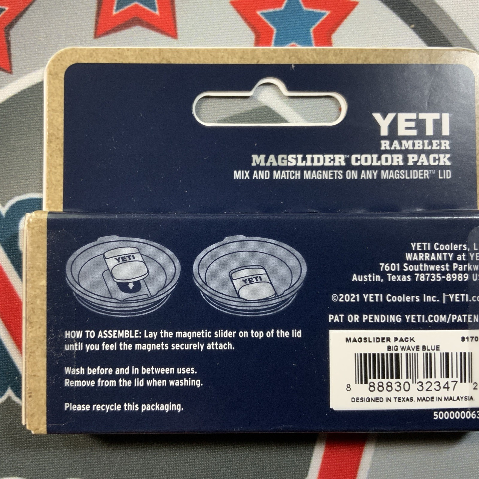NEW YETI Rambler MagSlider Color Pack Big Wave Blue