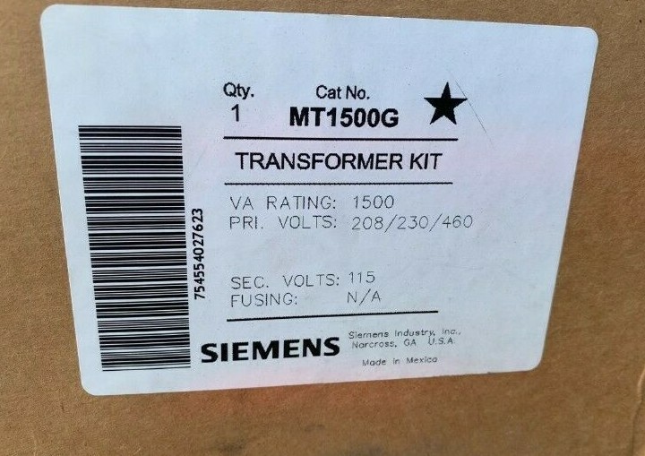 NEW Siemens MT1500G Industrial Control Transformer 1.5KVA 50/60Hz