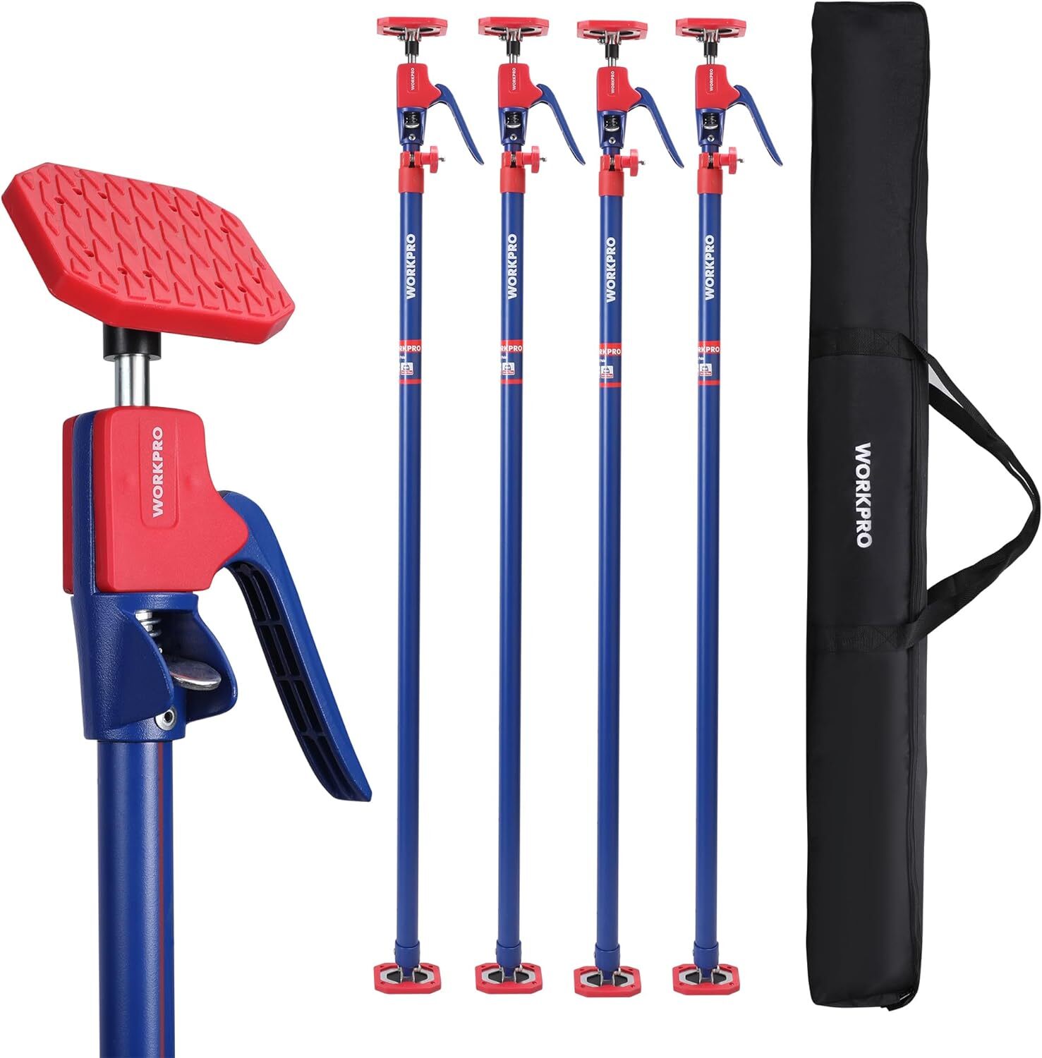WORKPRO Cabinet Jack Support Pole 154lbs Capacity Steel Telescopic Quick Support