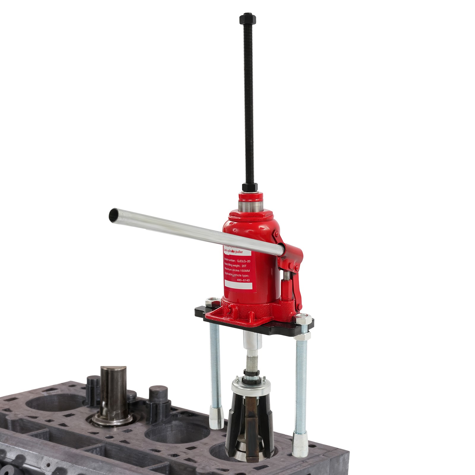 20 Ton/44092lbs Hydraulic Cylinder Liner Puller Universal Cylinder Liner Puller
