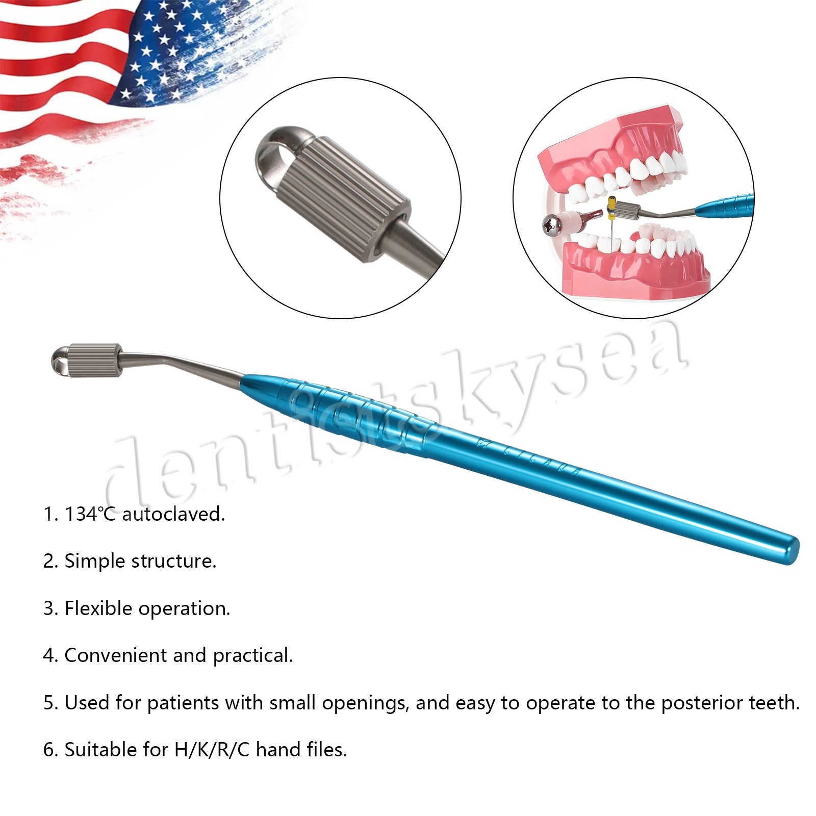 Dental Endodontic File Posterior Root Canal Holder 10Packs Niti K Files Hand Use