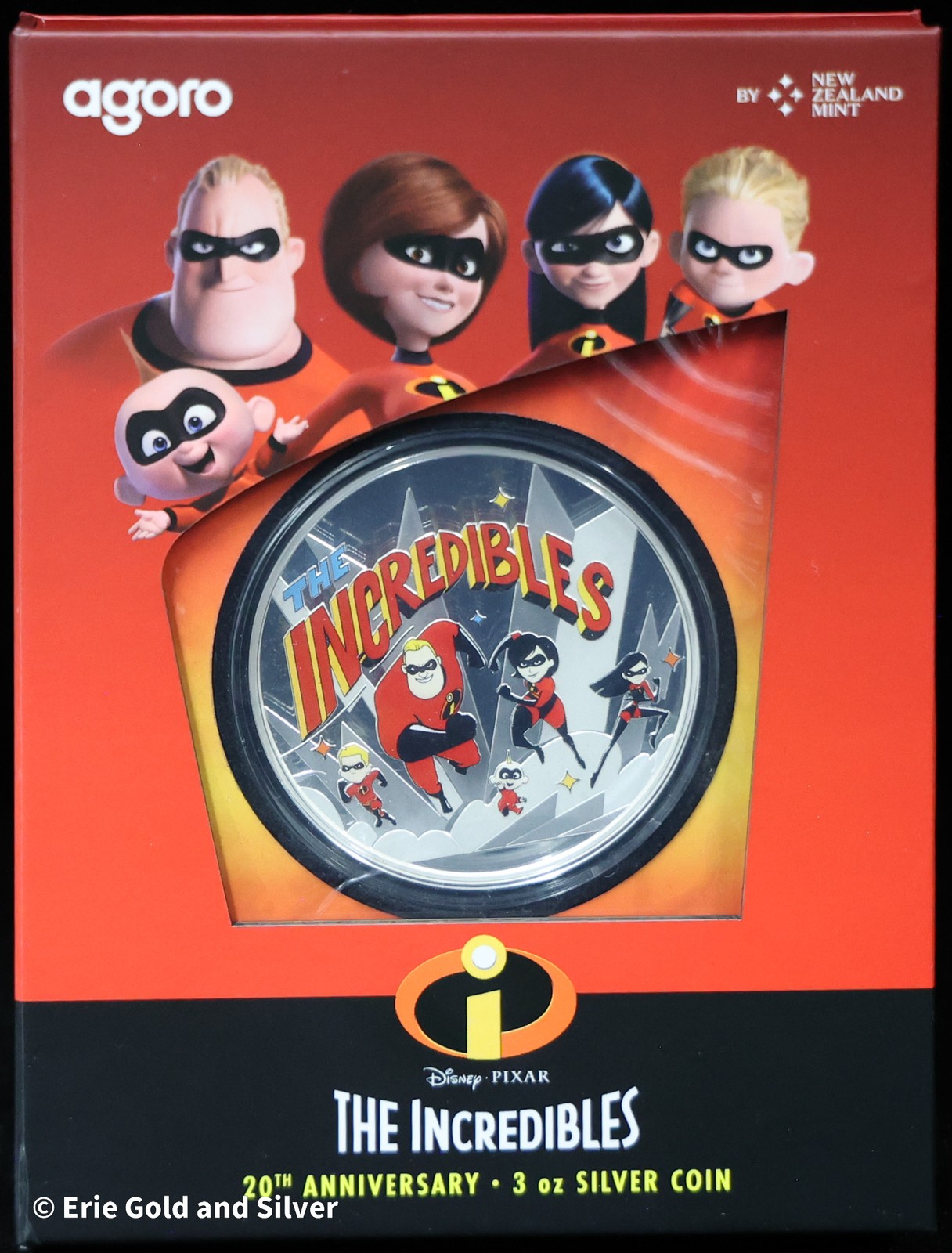 2024 The Incredibles 20th Anniversary 3 oz Silver in OGP