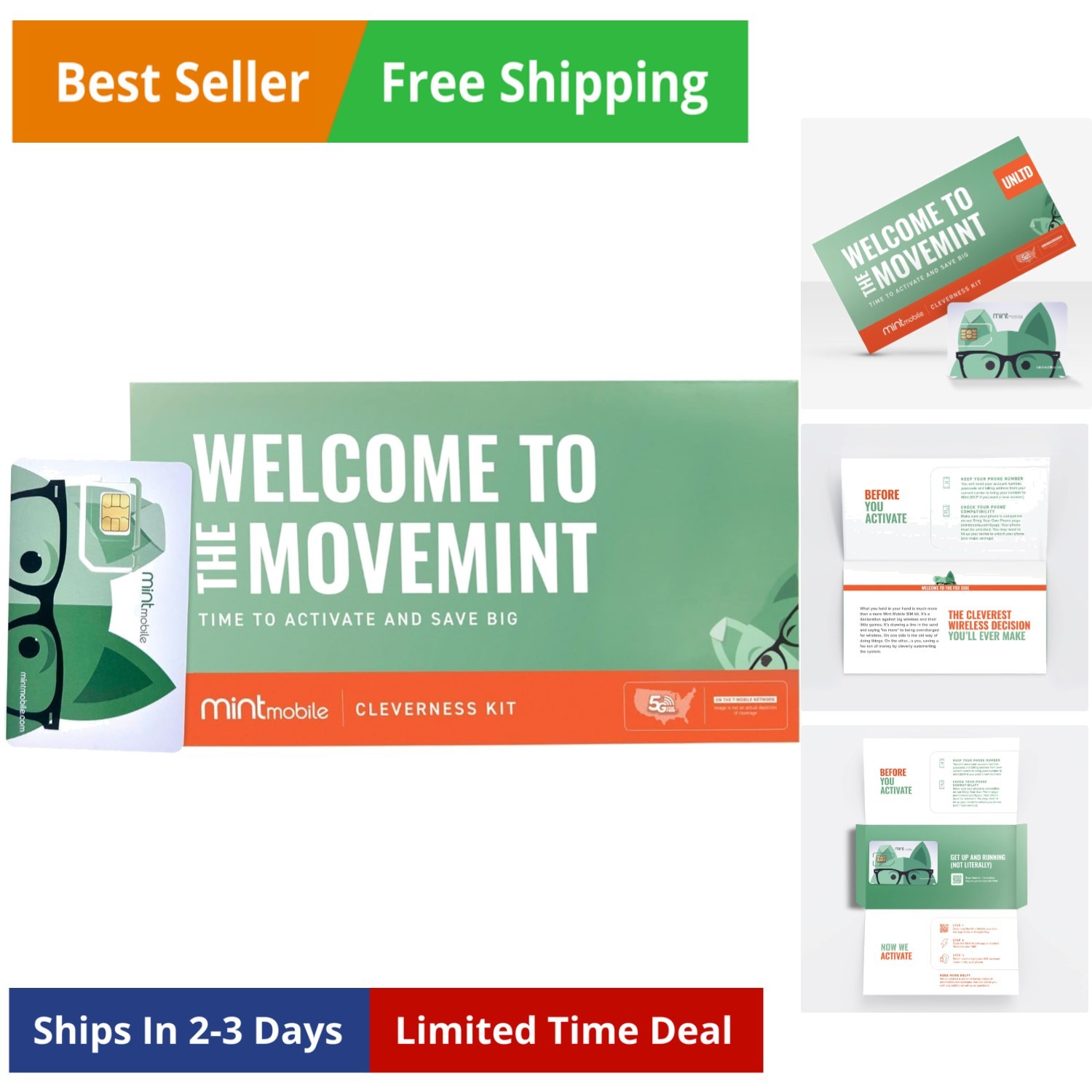 30/mo. Phone Plan with Unlimited Talk, Text & Data for 3  3-in-1 SIM Card