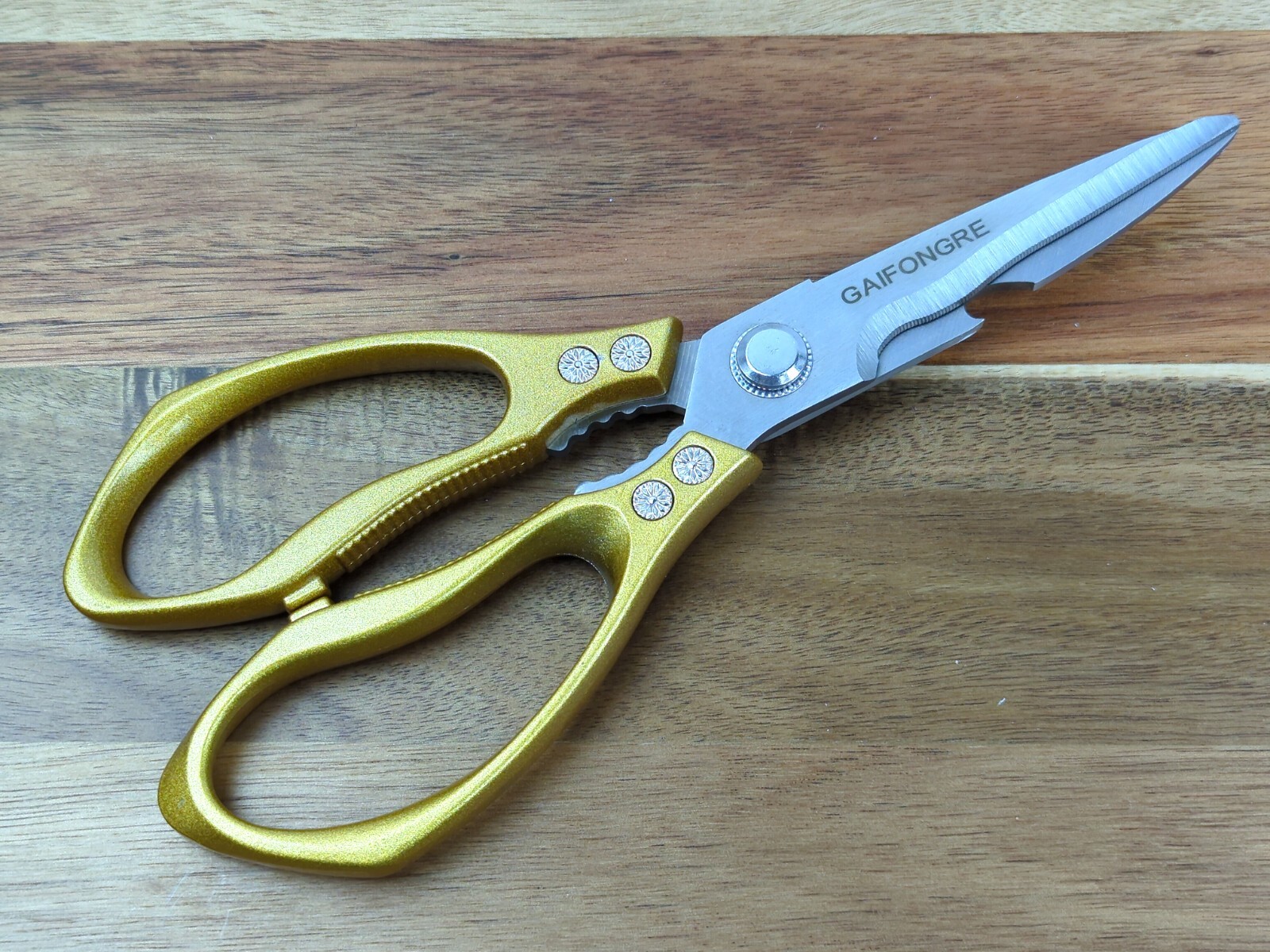 Heavy-Duty KITCHEN Scissors, HIGH QUALITY Stainless Steel SERRATED Blades, NEW