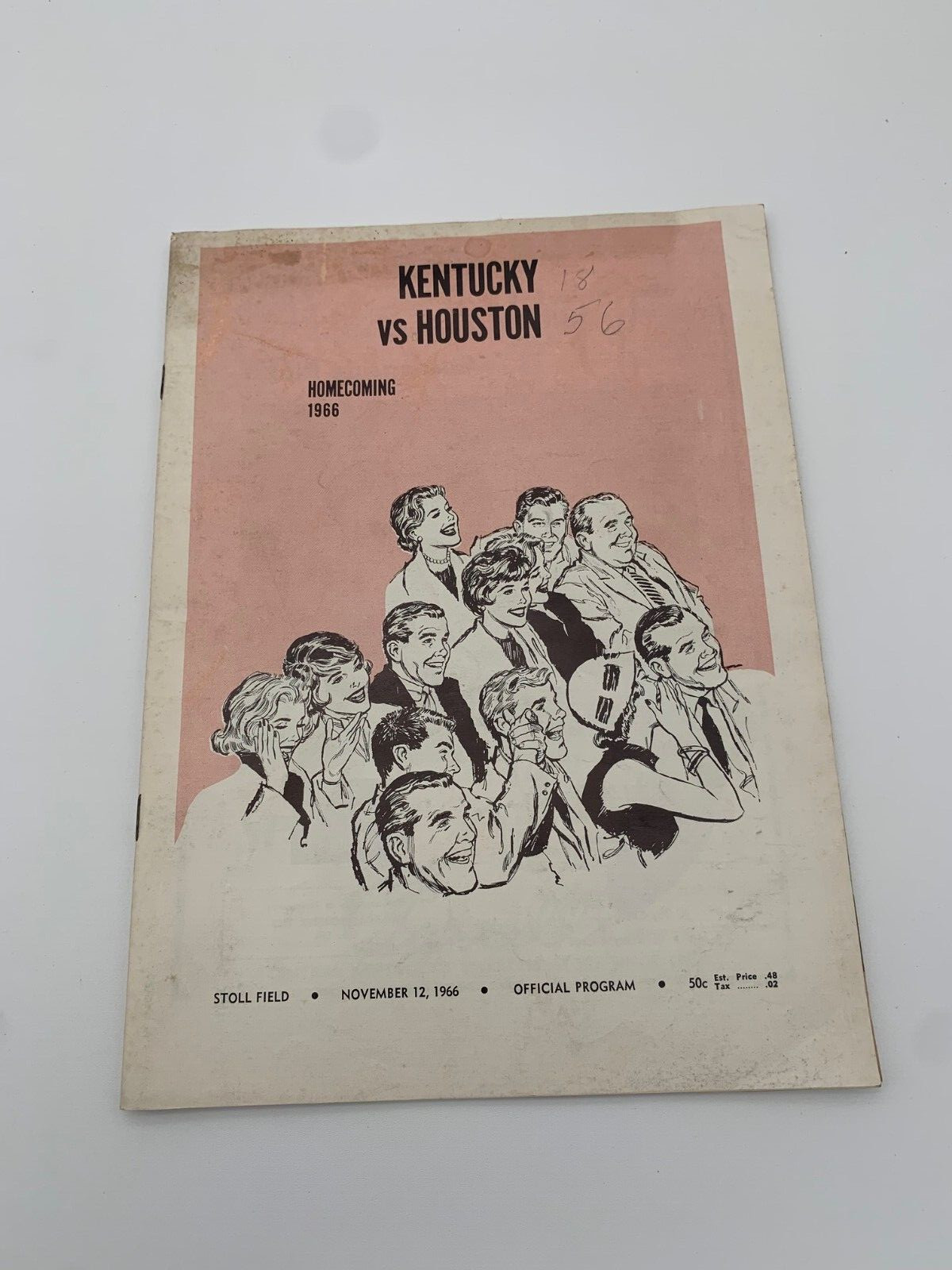 1966 Kentucky Wildcats v Houston Cougars Football Program Larry Seiple 11/12