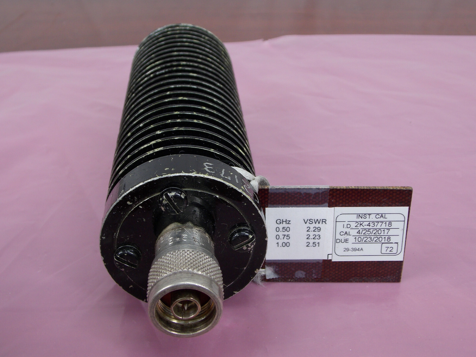 COAXIAL TERMINAL TERMINATION & DUMMY LOAD W/ CAL STICKER