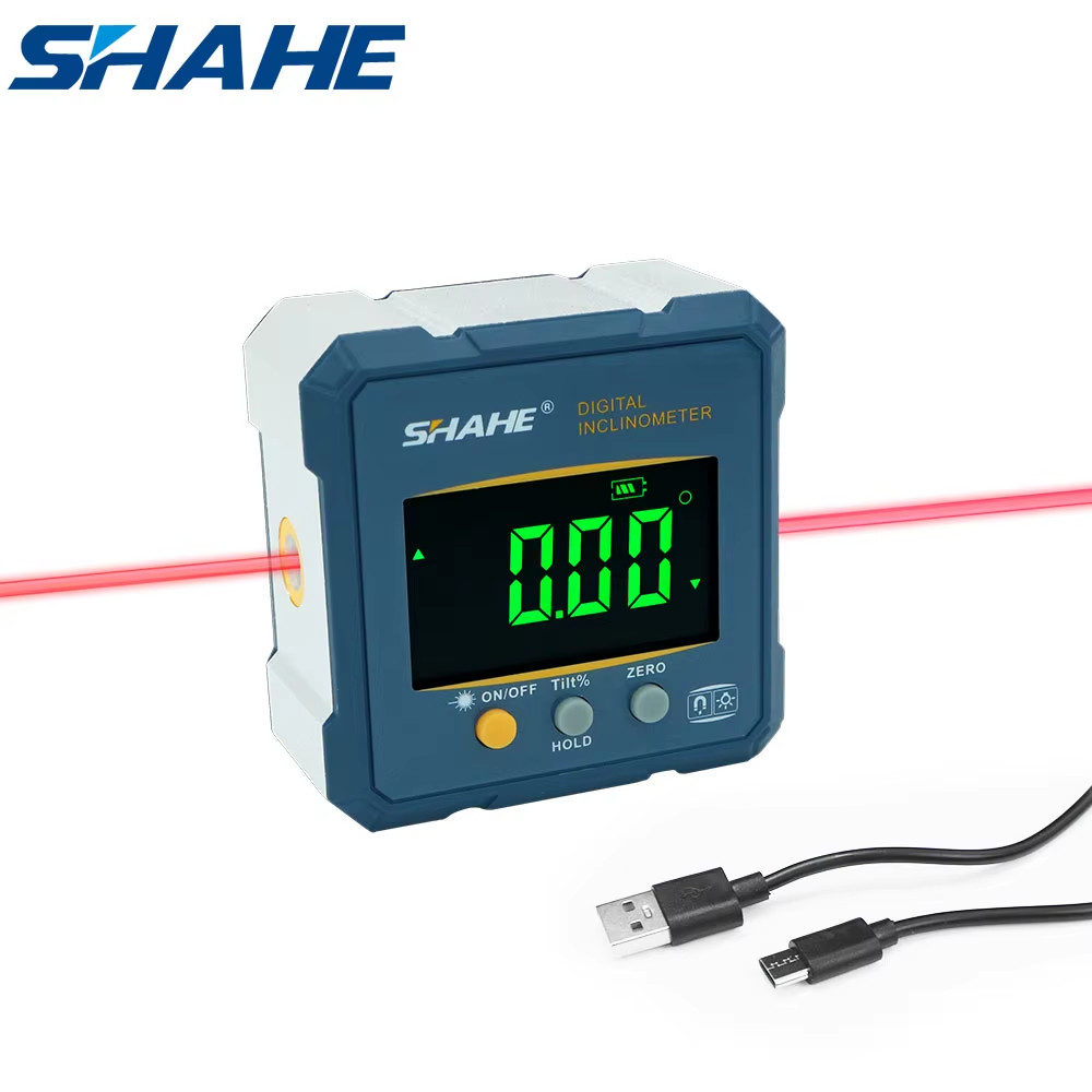 Digital Angle Finder Protractor, 2 in 1 Digital Level Angle Gauge Chargeable Dig
