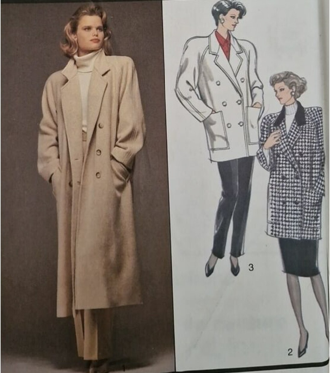 Style 4868 Misses Double-Breasted Lined Coat or Jacket Sz 10-12-14 OOP Uncut