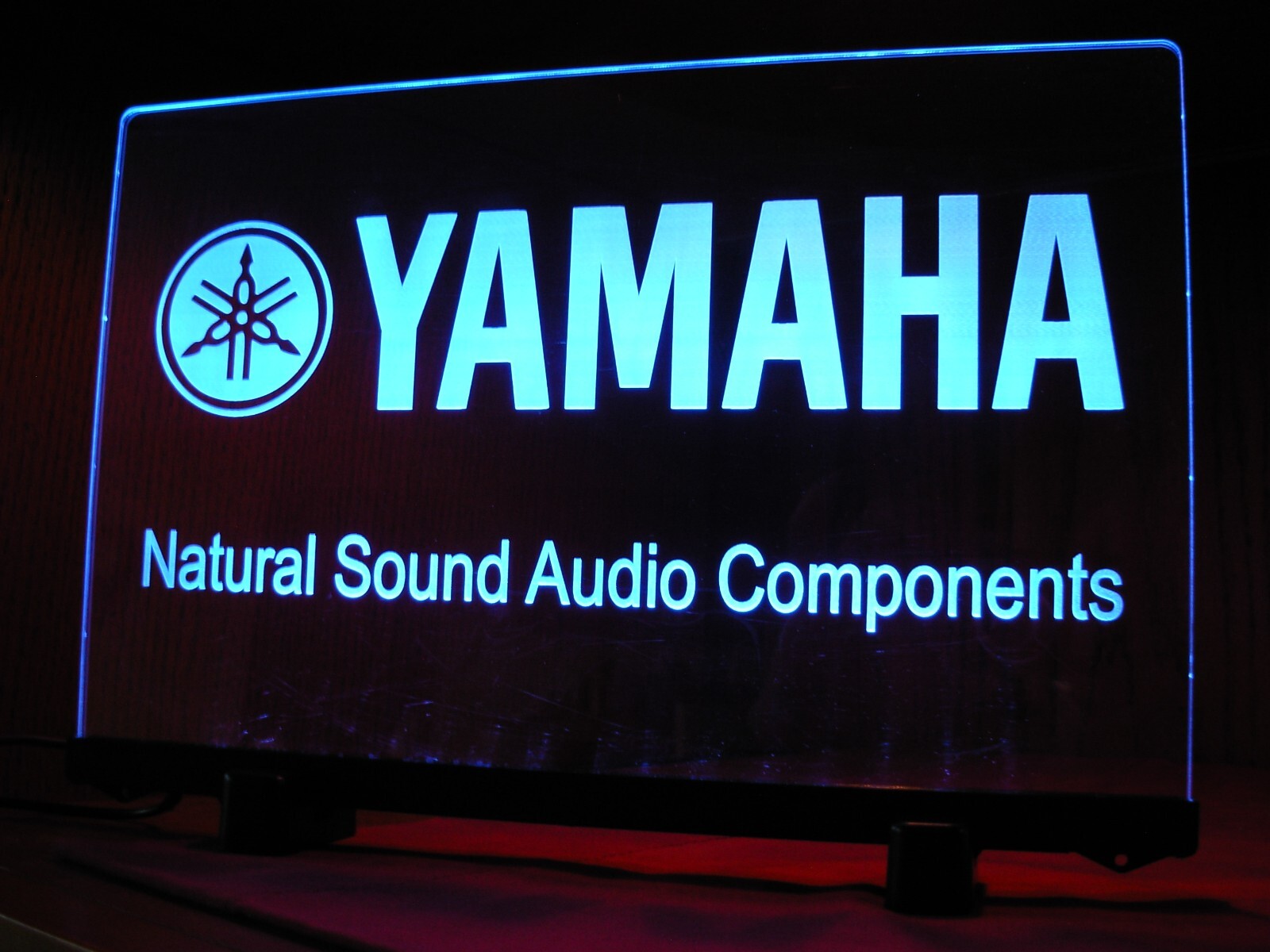 YAMAHA ETCHED ACRYLIC LED SIGN