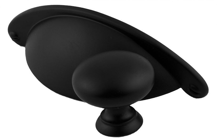 2-1/2" Country Store Cup Pull Matte Black