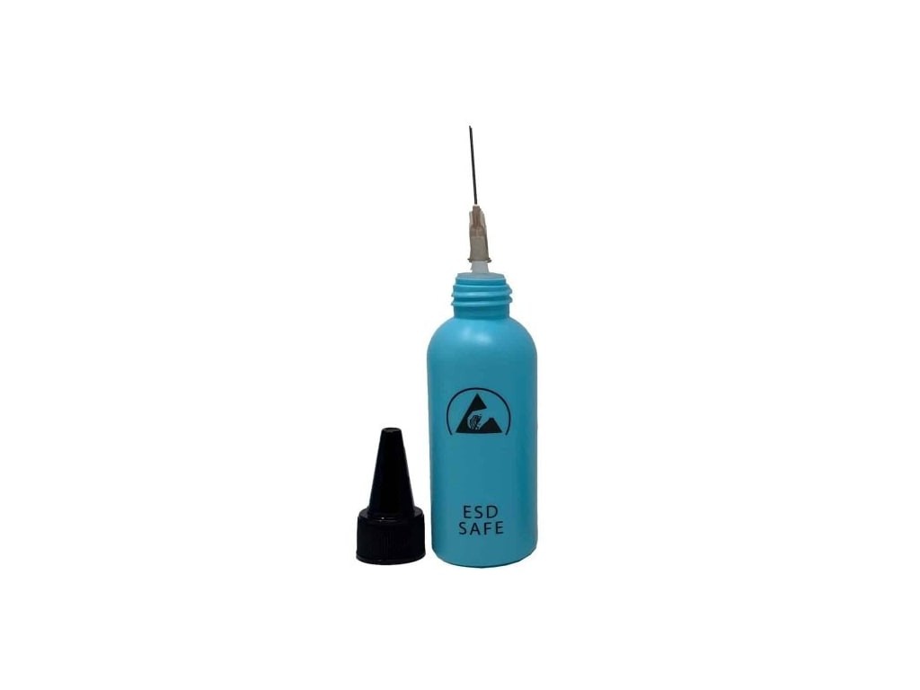 Transforming Technologies BT1002-F2 - ESD Flux Bottle w/ 26 GA Needle, Blue,