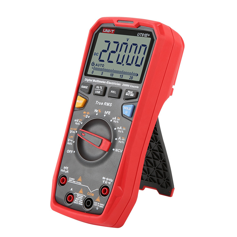 QTY:1  True RMS Digital Multimeter USB Data hold/backlight   UT61E+ 1000V