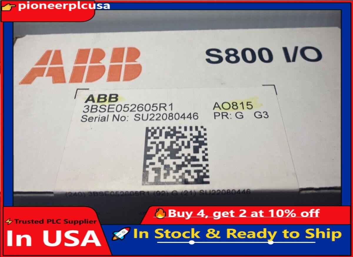 One New In Box ABB AO815 S800 I/o Analog Input Module 3BSE052605R1