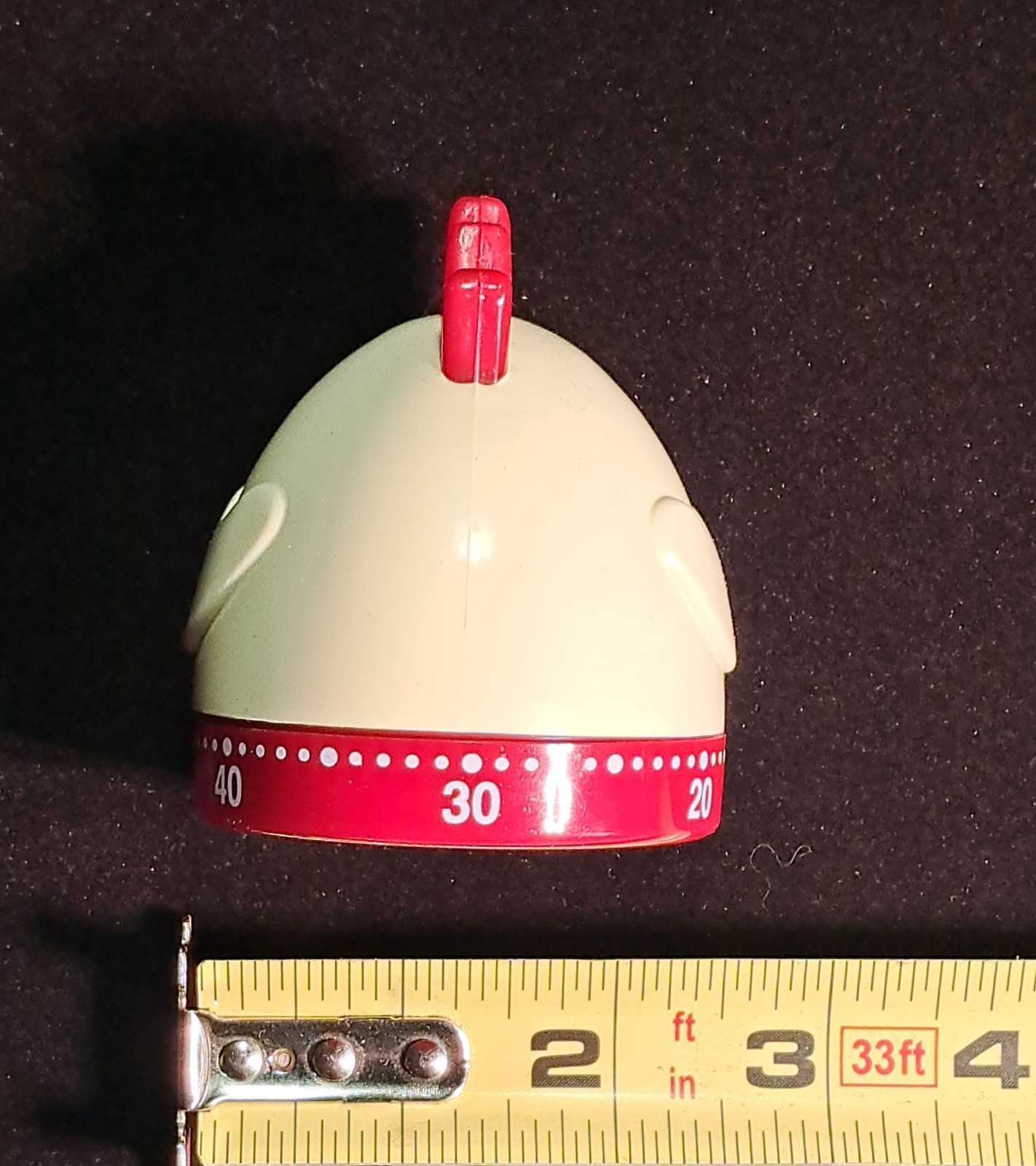 1Pc Cartoon Rooster Timer Home Mechanical Timer Kitchen Time Reminder (White)