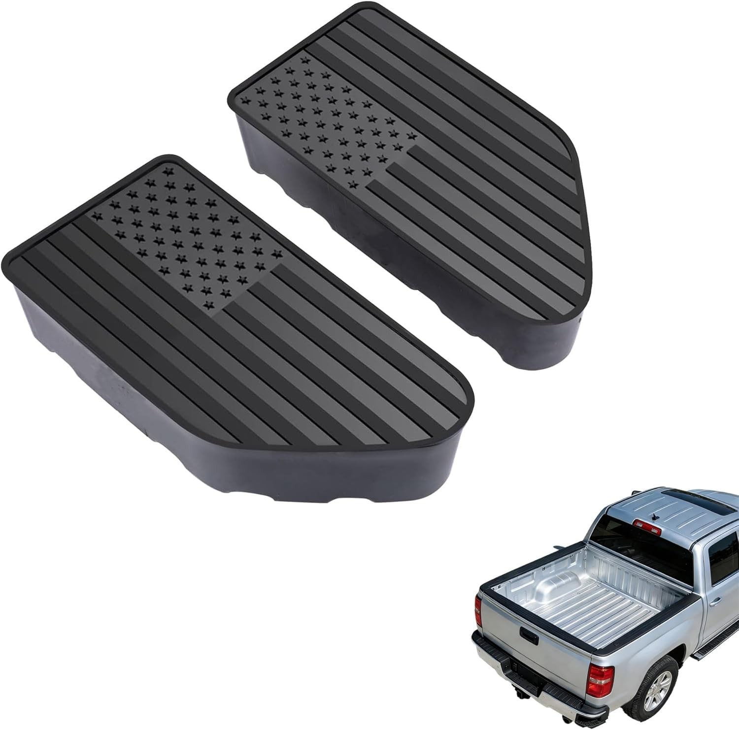 Bed Rail Stake Pocket Covers for GMC Chevy Silverado Sierra 1500 2019-2024 2025