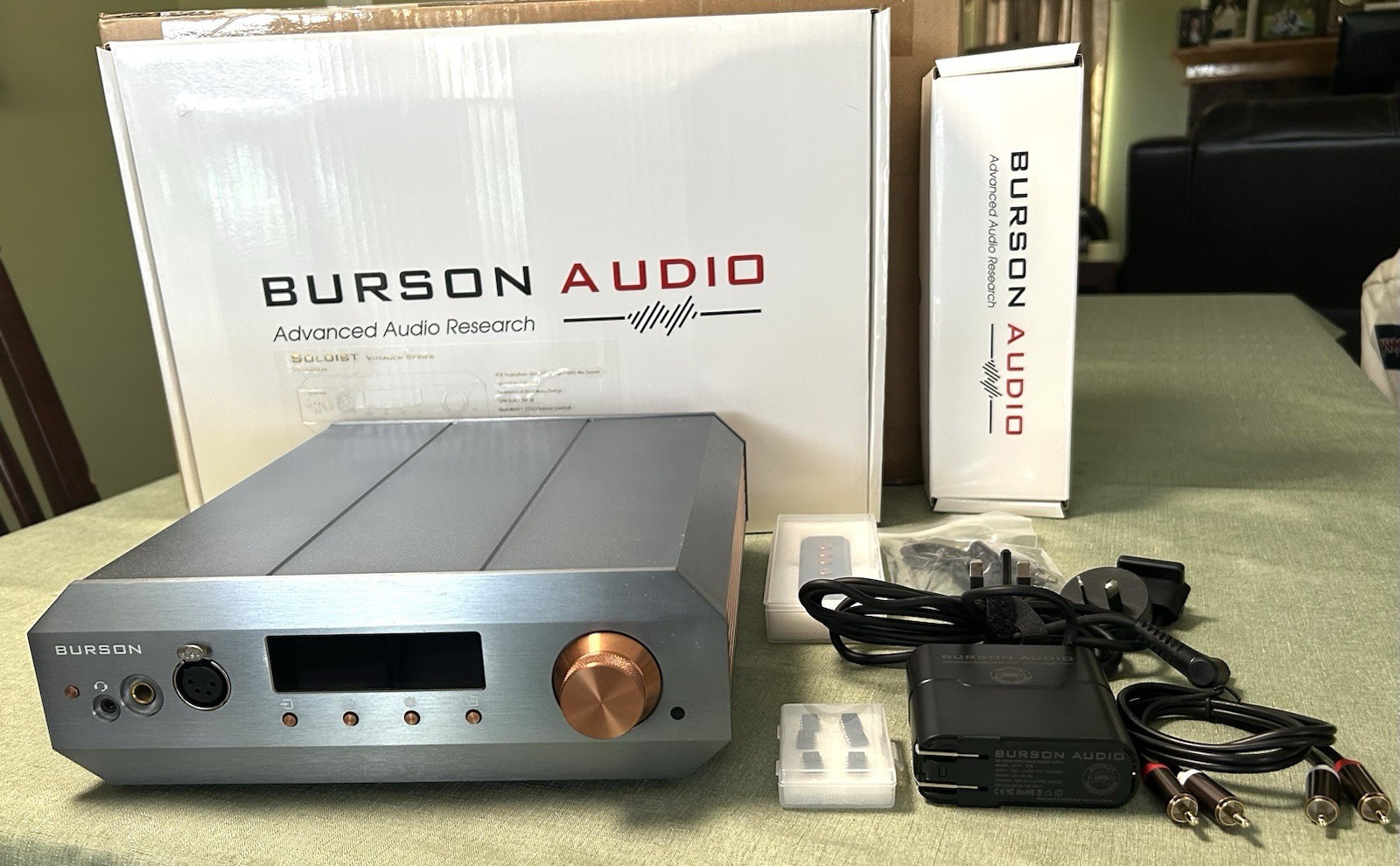 Burson Audio Soloist Voyager Headphone Amp Deluxe V7 Opamps/5A Supercharger