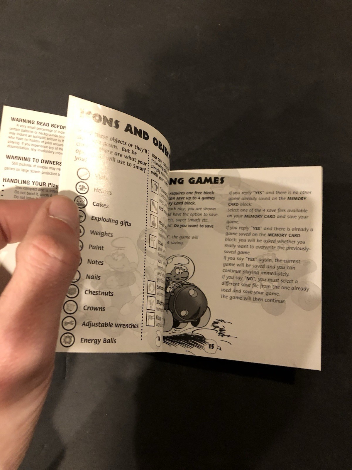smurf racer sony ps1 Manual Only