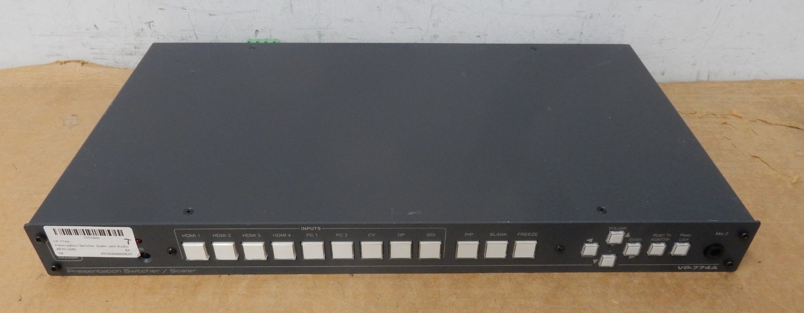 KRAMER	VP-774A	Presentation Switcher Scaler with Audio - Unit Only