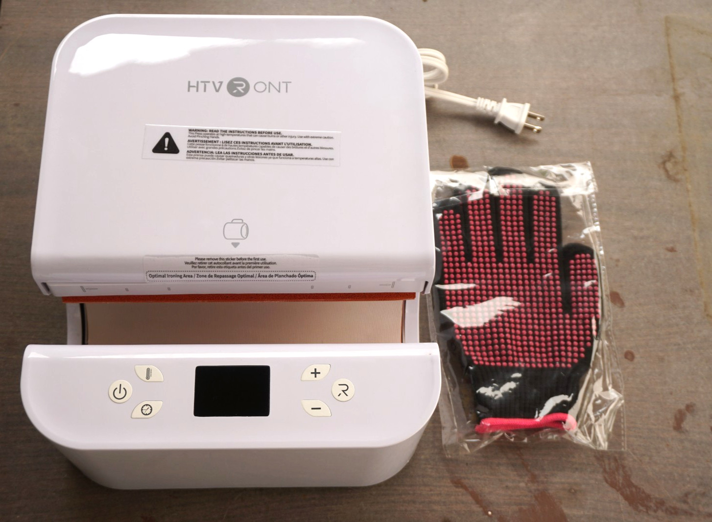 HTVRONT Auto Tumbler Heat Press Machine - White Used Once MINT!!