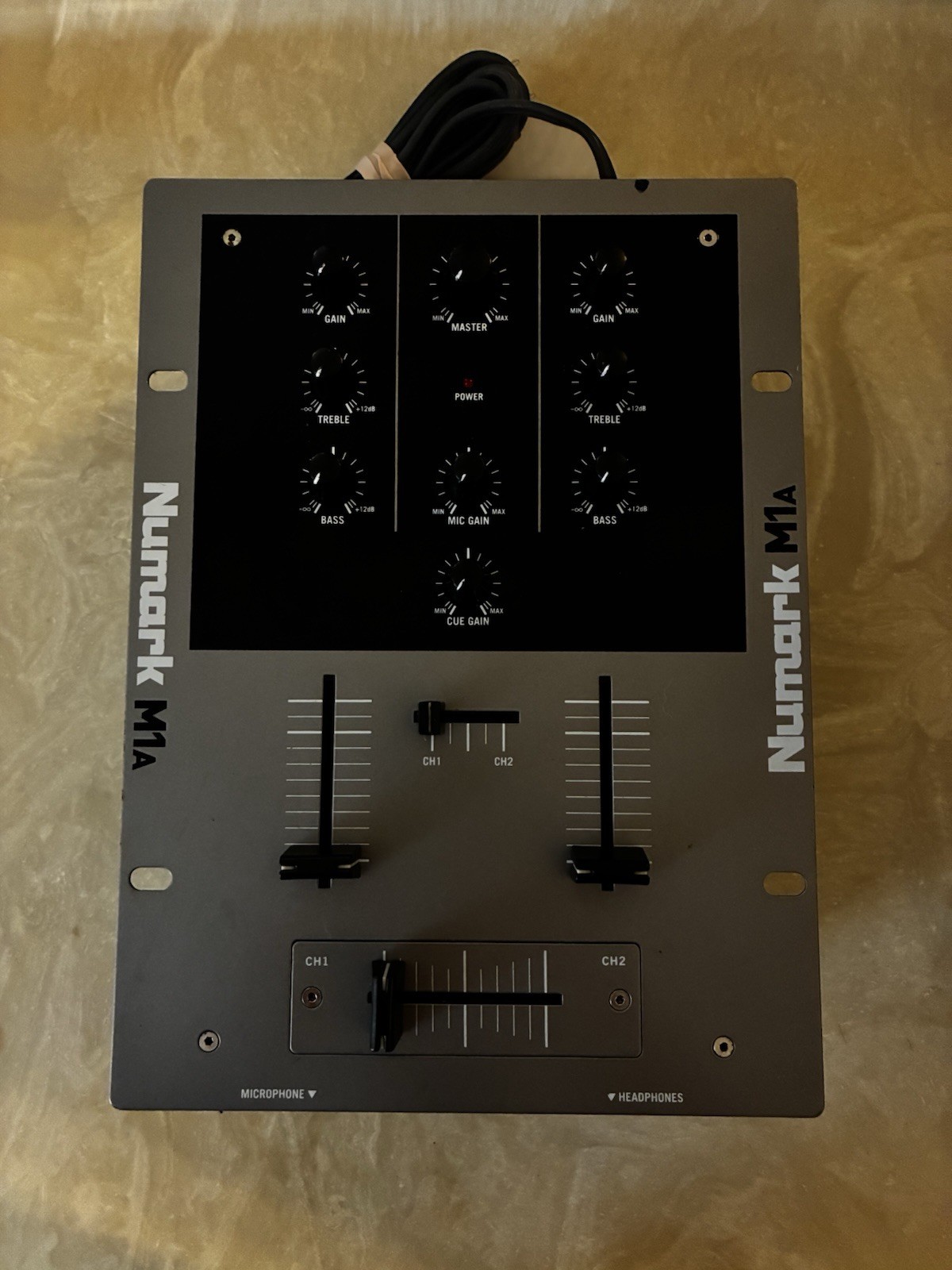 Numark M1A 2-Channel DJ Scratch Mixer with Power On Feature