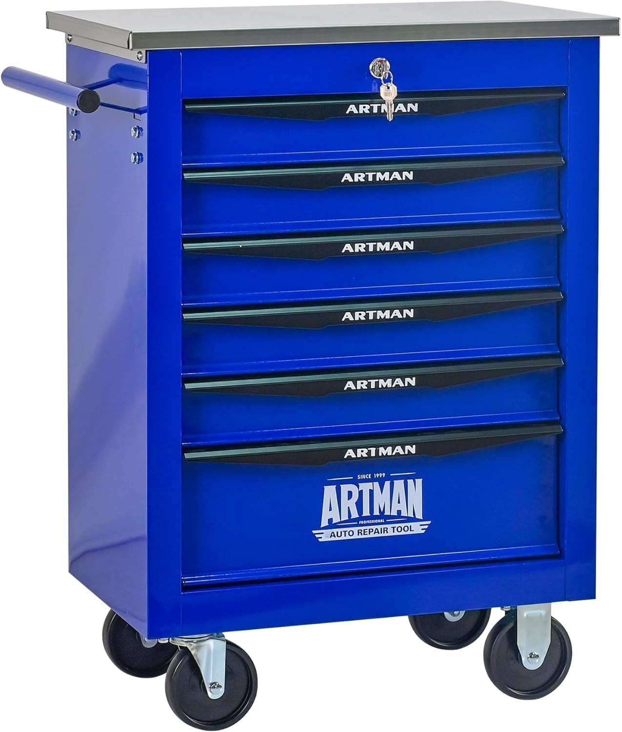 4/5/6/7-Drawer Rolling Tool Chest with Secure Locking System (Blue)