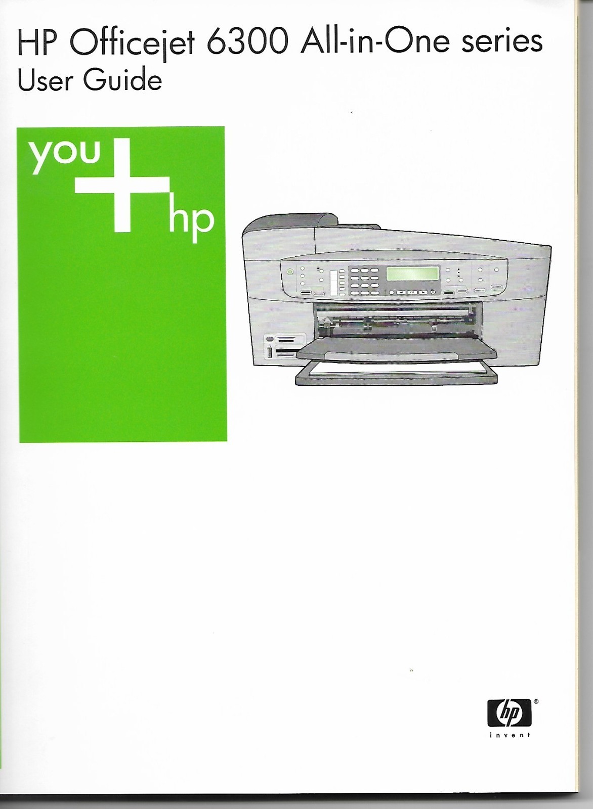 HP Officejet 6300 All-in-One Series User Guide & CD's