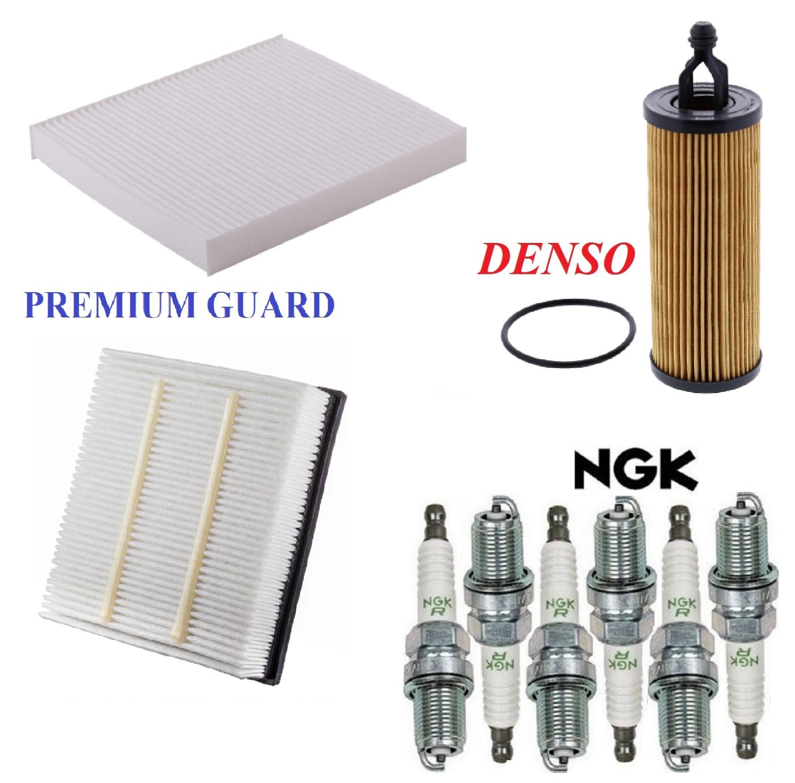 Tune Up Kit Air Cabin Oil Filters Spark Plug For DODGE JOURNEY V6 3.6L 2018-2019
