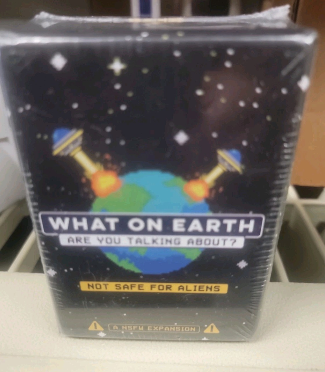 What On Earth are You Talking About? Not Safe for Aliens Expansion Game NEW!