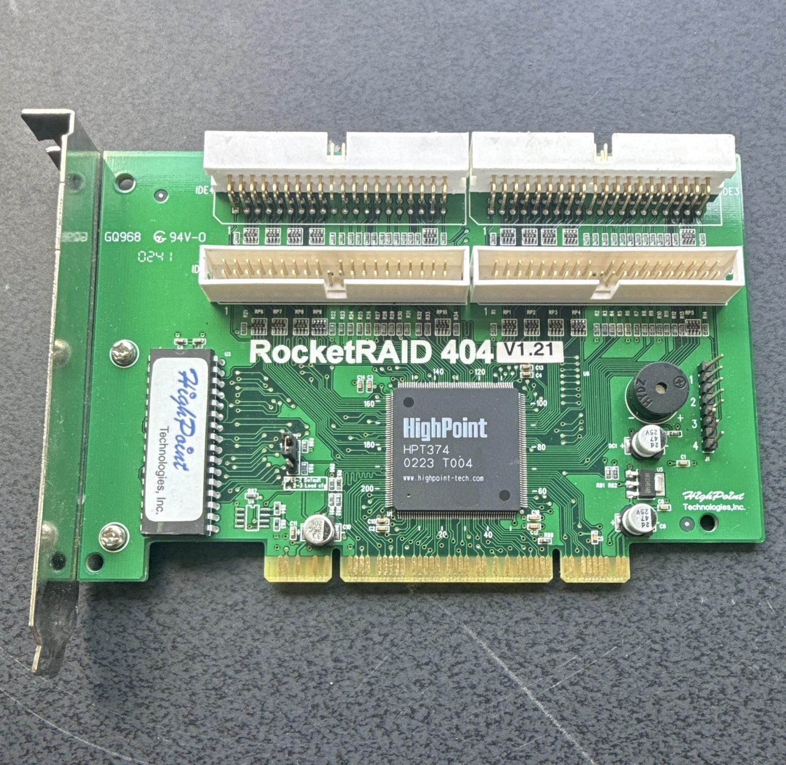 HighPoint RocketRAID 404 PCI IDE RAID Controller Card, 4-Port
