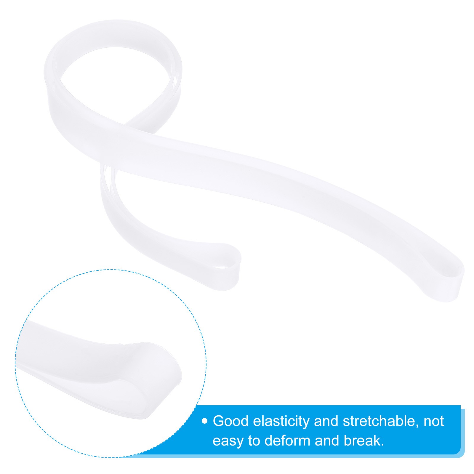 Towel Bands 10pcs Elastic Windproof Beach Towel Strap White
