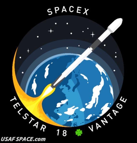 Authentic TELSTAR 18 VANTAGE - SPACEX FALCON 9 Launch SATELLITE Mission PATCH