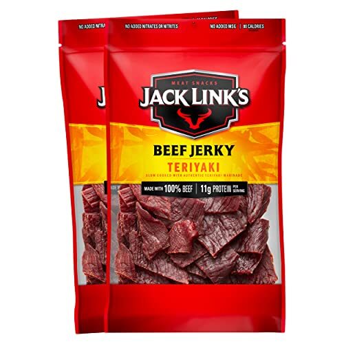 Beef Jerky, Teriyaki – Flavorful Everyday Snack, 10g of Protein and 80 Calori...