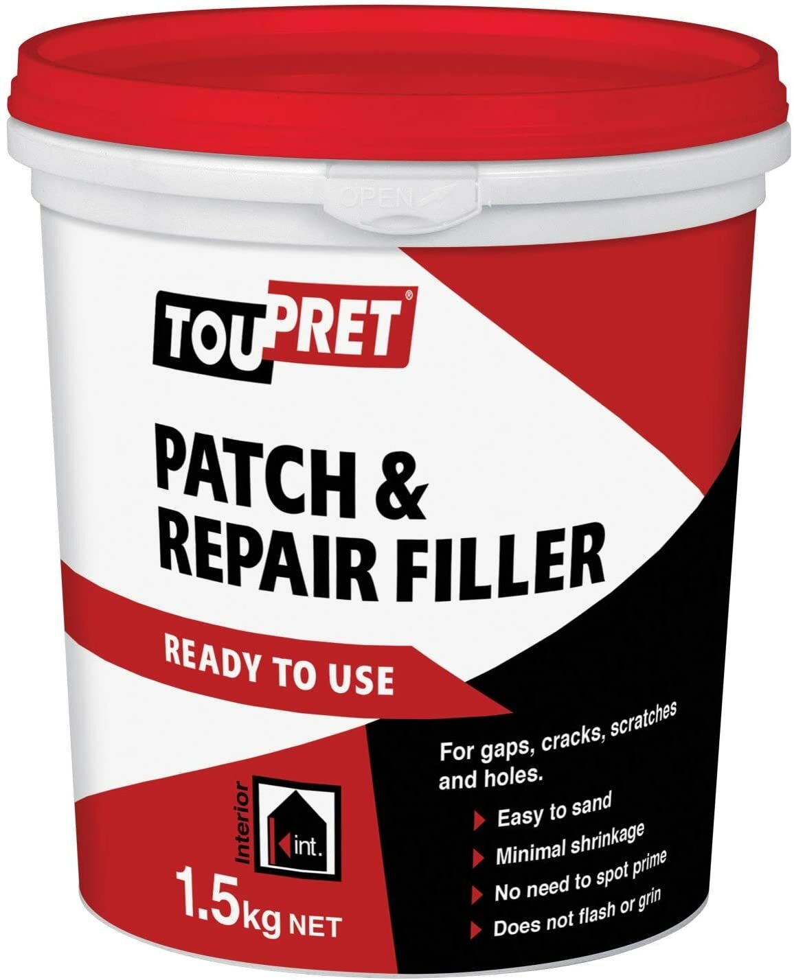 1.5kg Toupret Ready to Use Patch & Repair Wall Filler