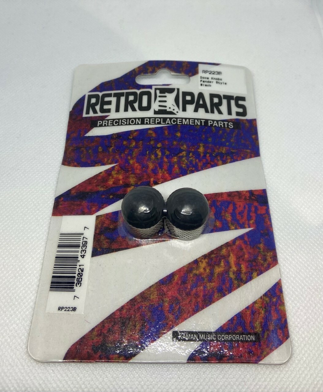 RETRO PARTS BLACK DOME KNOBS FOR FENDER RP223B - NEW!!!