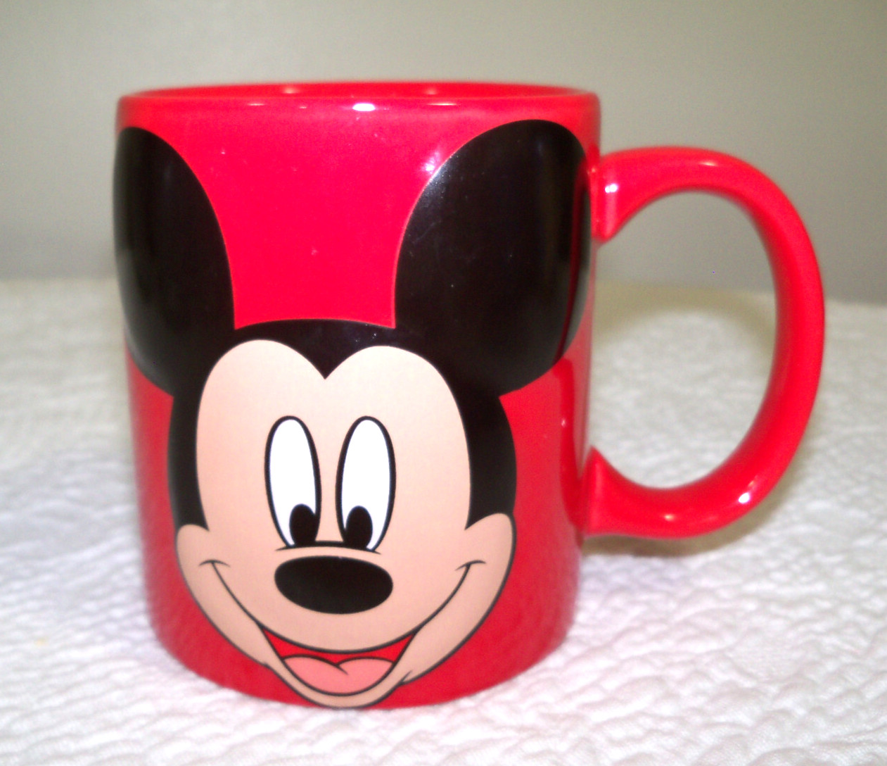 Red Mickey Mouse Embossed Mug by Jerry Leigh