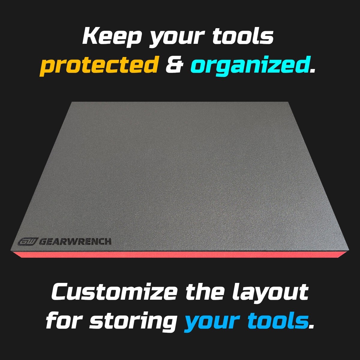 GEARWRENCH shadow foam tool tray insert storage organizer toolbox tool kit set