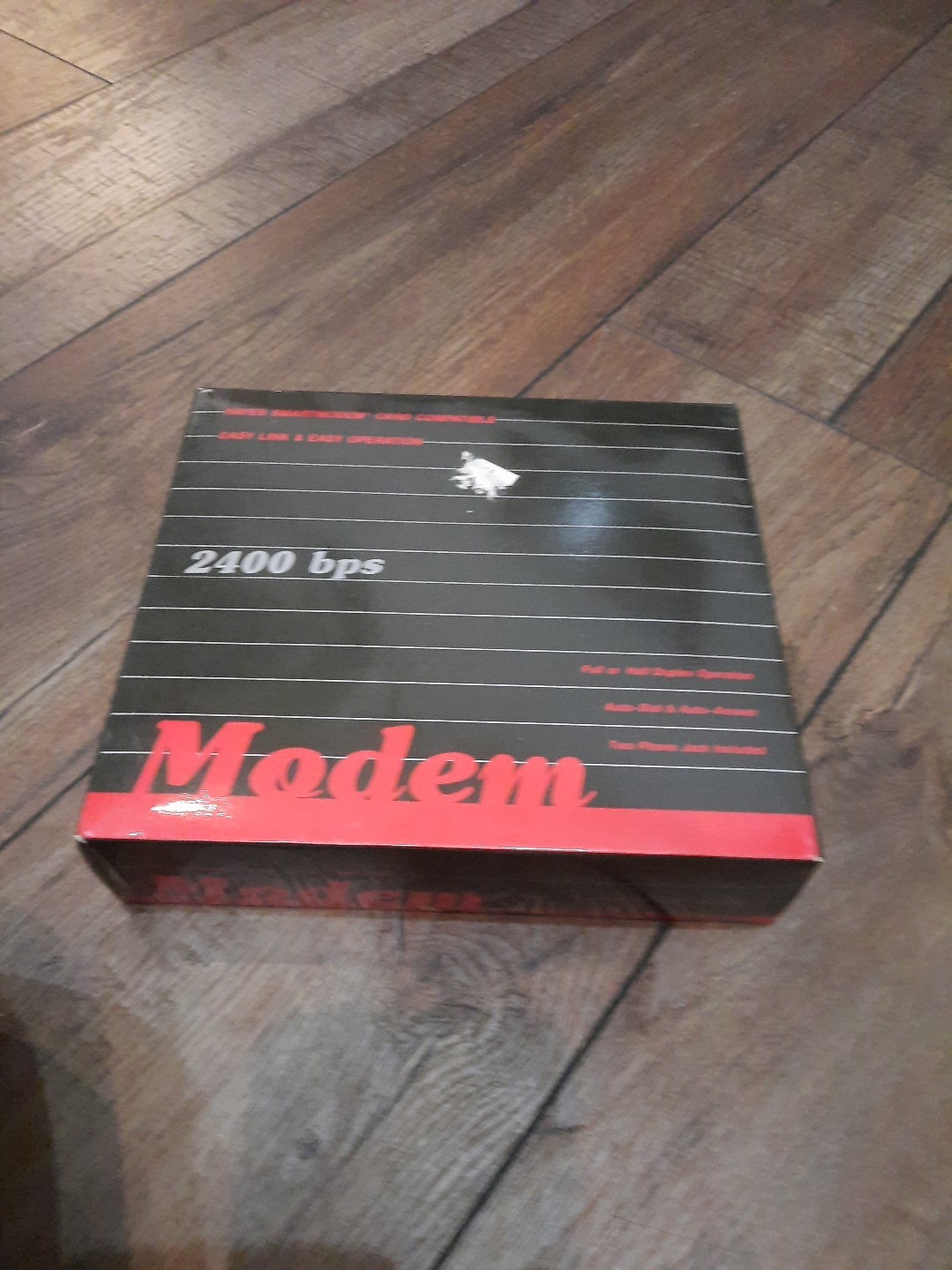 retro M-24H Modem Card 2400 bps, original packaging, unknown condition