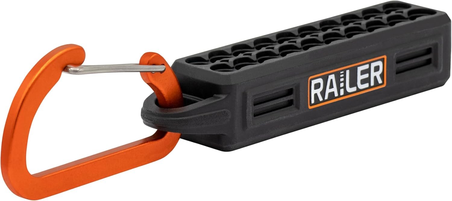 Screwdriver Bit Holder Storage Organizer – Railer 20-Hole Black