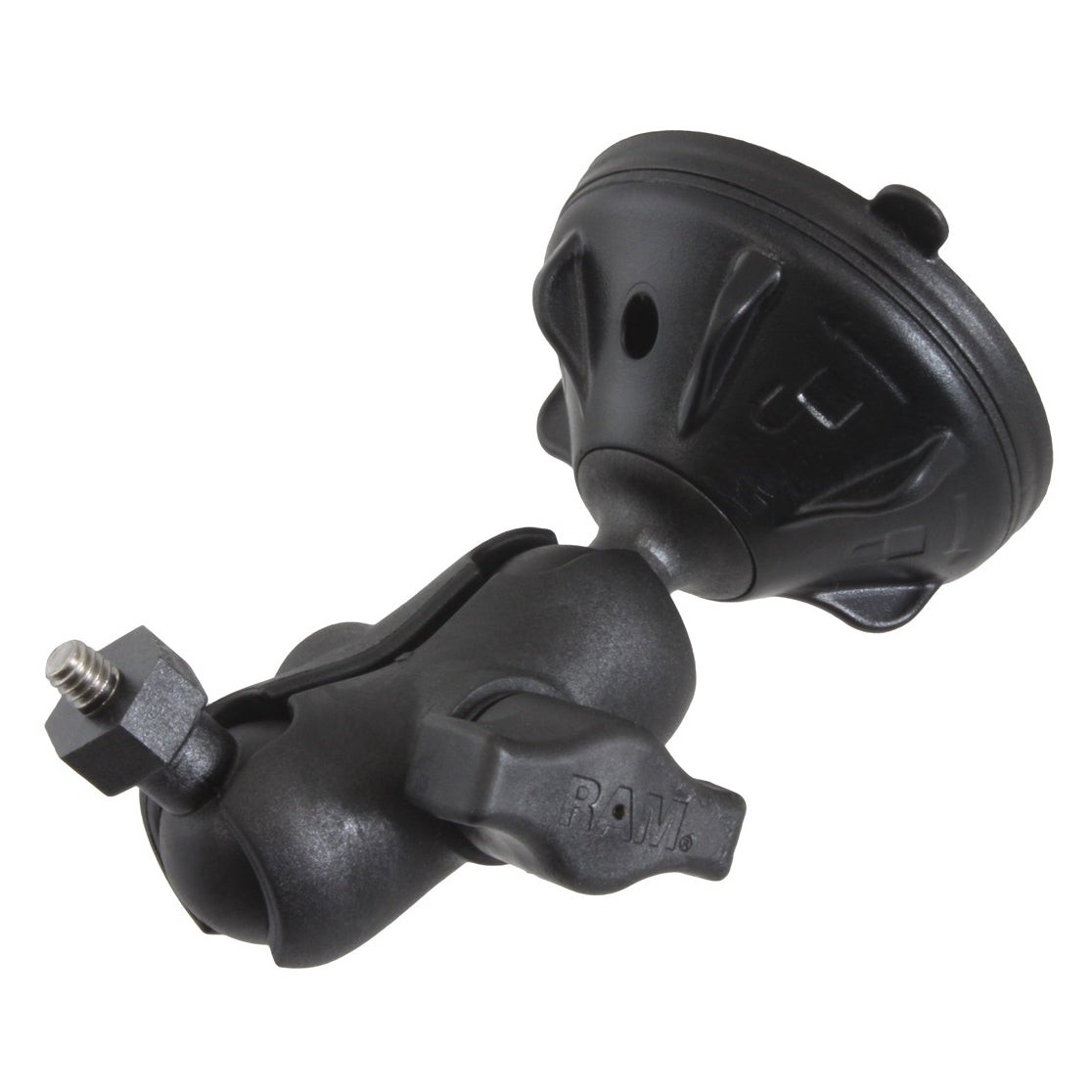 RAP-B-379U-A-224-2-OPT1U  RAM Twist-Lock Low Profile Suction Cup with 1...