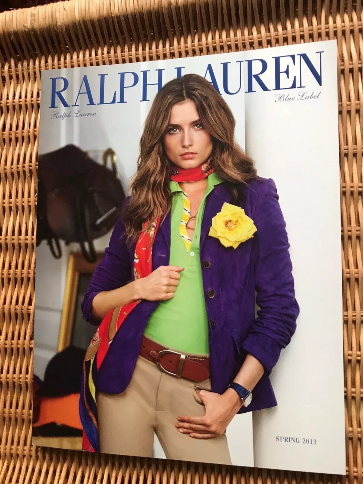 Ralph Lauren Spring 2013 Blue Label Trifold Brochure NEW Rare Fashion