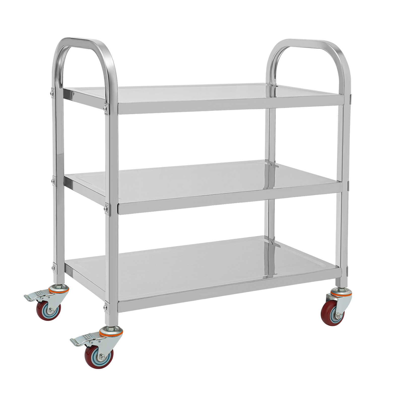 3 Tier Stainless Steel Kitchen Trolley Cart, Kitchen Trolley Car