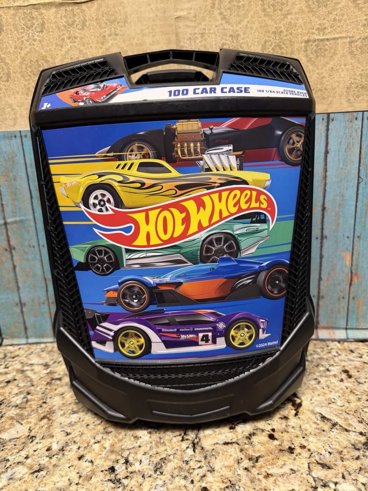 Hot Wheels 100-Car Storage Case – Large Capacity Organizer for 1:64 Die-Cast...