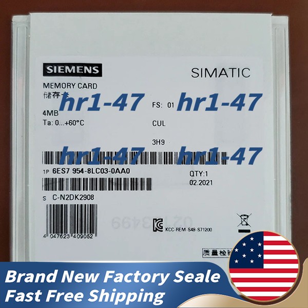 Brand New Siemens 6ES7 954-8LC03-0AA0 TIA Portal Compatible PLC Memory Card