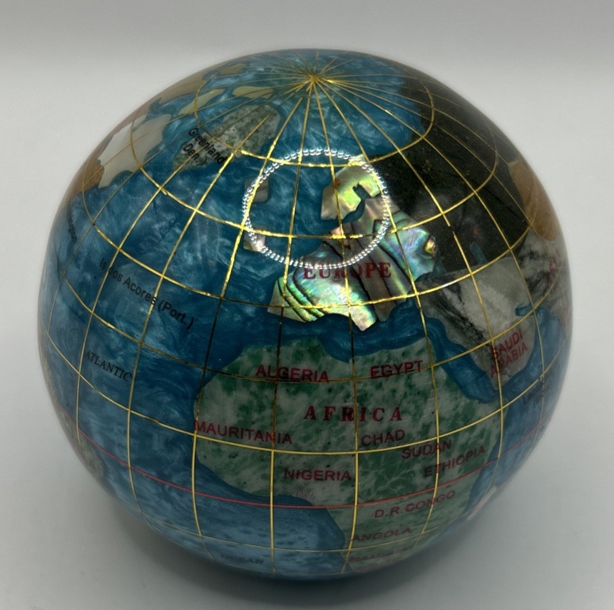 Gemstone Globe Blue